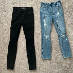 Package deal!
Abercrombie & Fitch  and Hollister skinny jeans both size 23/000